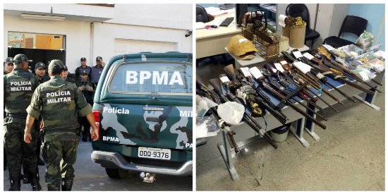 PMES Operação Caipora apreende 14 armas de fogo e quase 200